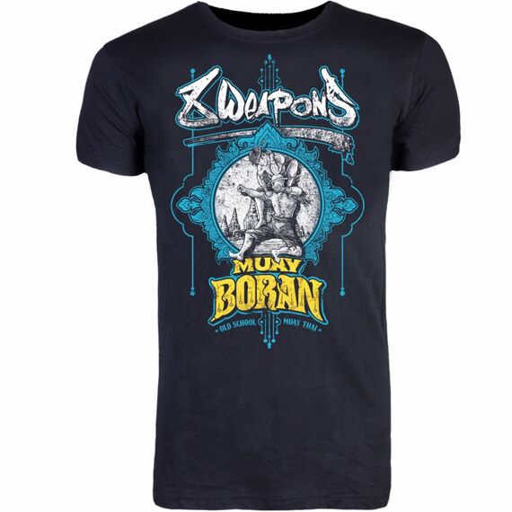 Muay Boran T-Shirt, Taille: M, Couleur: Noir