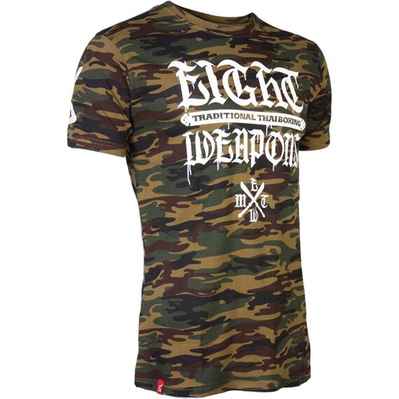 8 WEAPONS Camo Letter - Muay Thai T-Shirt, Farbe: Camouflage, Grösse : S, 3 image