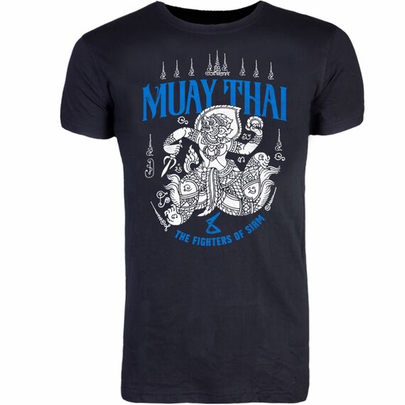 8 WEAPONS Hanuman Sak Yant Black - Muay Thai T-Shirt, Bekleidungsgrösse: M, Farbe: Schwarz