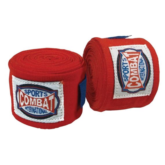 Combat Sports Semi-Elastic Handwraps - 10 Pack, Colour: Rot, Length: 4.5m