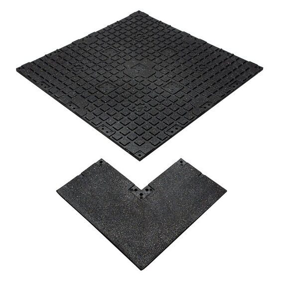 Eckbordüre für Gummiboden "Connect Tiles Corner" 50x50cm Stockz |  50x50x2 CM, 5 image