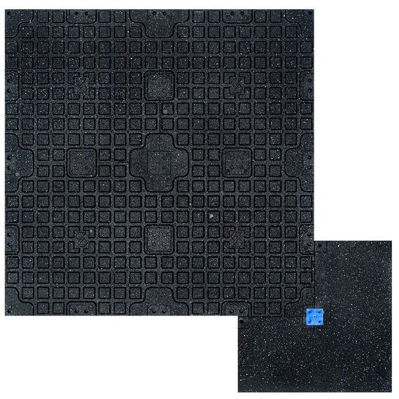 Eckbordüre für Gummiboden "Connect Tiles Corner" 50x50cm Stockz |  50x50x2 CM, 4 image