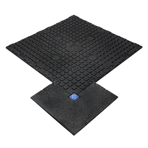Connect Tiles Corner" rubber floor edging 50x50cm Stockz | Grey 50x50x2 CM, 4 image