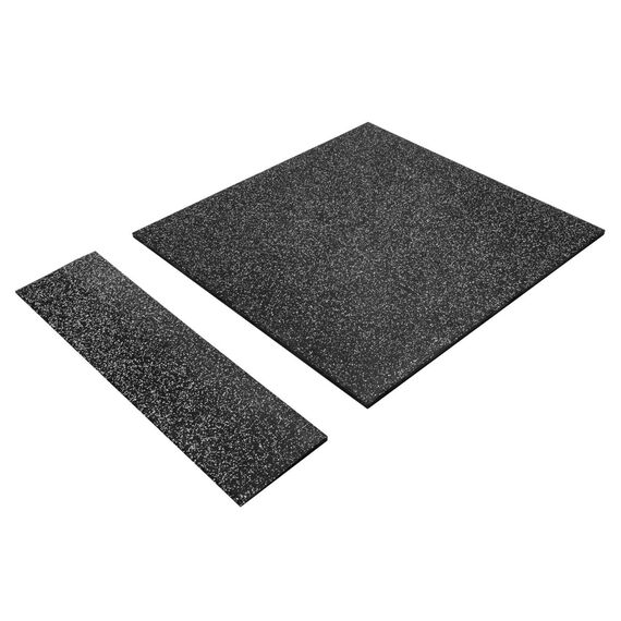 Bordure en caoutchouc "Connect Tiles Ramp" 25x100cm Stockz | 25x100x2 CM Gris, 5 image