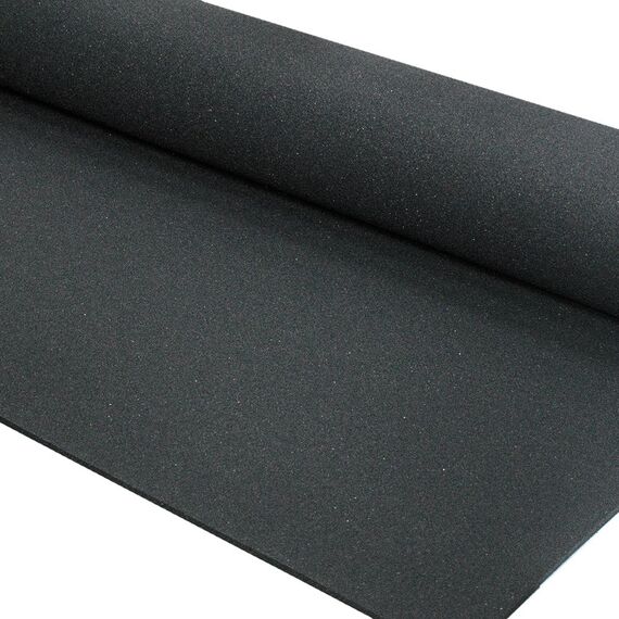 Rubber flooring on a roll "Sportsflooring Rolls Pure Black" 10x1.25m Stockz | 1000x125x0.8 CM, 2 image