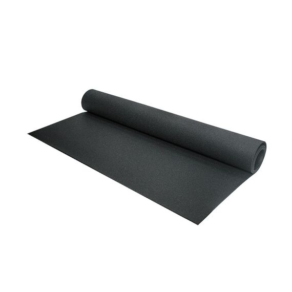 Rubber flooring on a roll "Sportsflooring Rolls Pure Black" 10x1.25m Stockz | 1000x125x0.8 CM