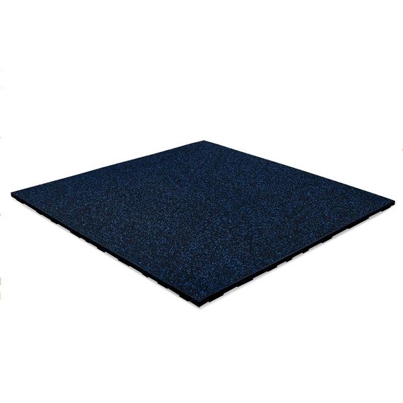 Gummiboden „Connect Tiles Fifteen“ 100x100x2cm + 7 Verbinder Stockz | Blau