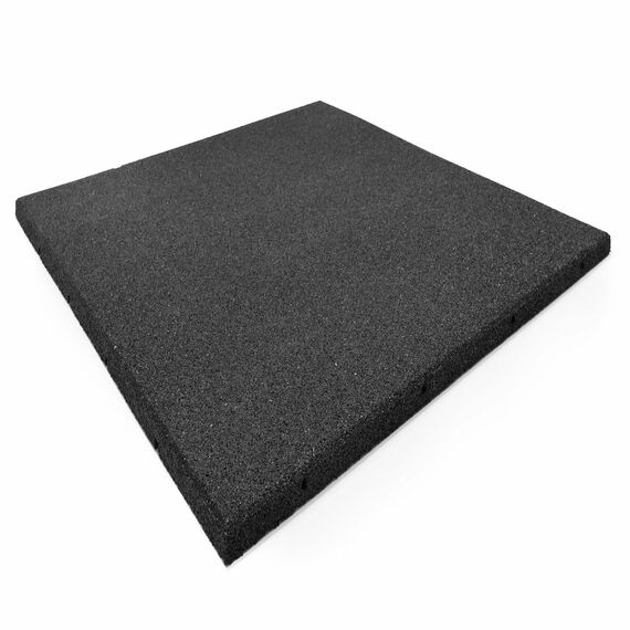 Gummiboden "Outdoor Tiles Black" 100x100cm Stockz | 100x100x3 CM