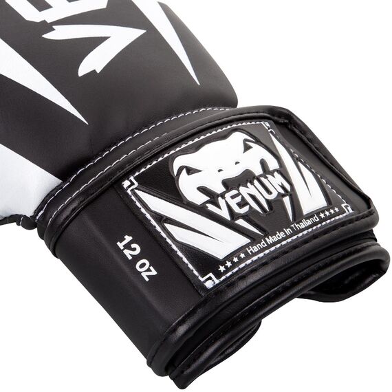 Venum Elite Boxing Gloves - Black/White, 3 image