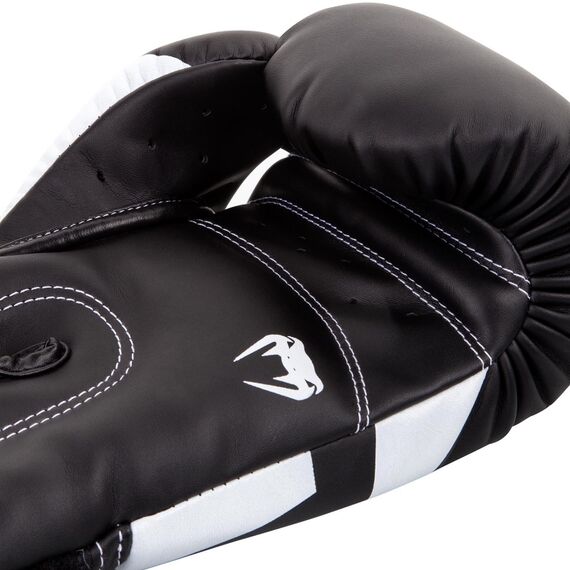 Venum Elite Boxing Gloves - Black/White, 4 image