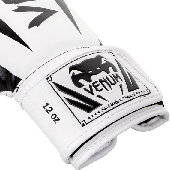 Venum Elite Boxing Gloves - White/Black, OZ: 14oz, 3 image
