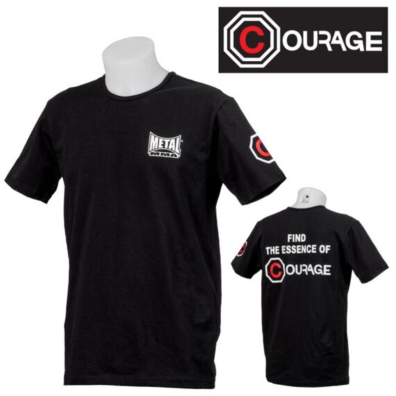T-Shirt MMA Courage, Couleur: Noir, Taille ne pas utiliser: L