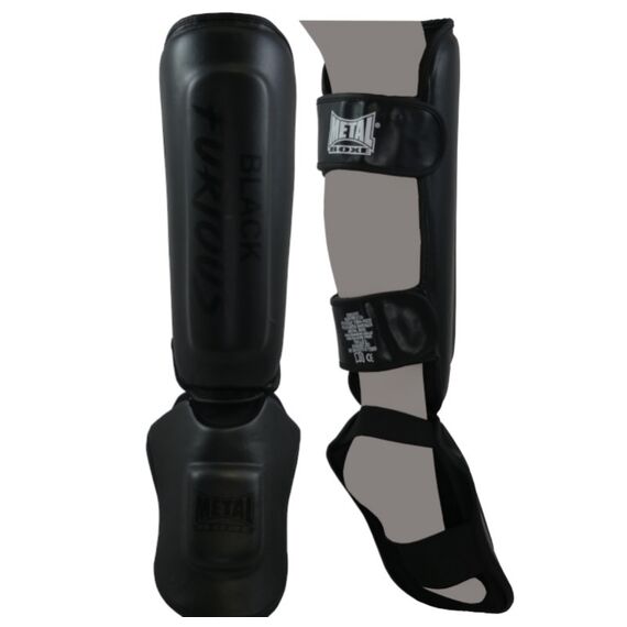Shin guards, Size: L, Colour: Schwarz