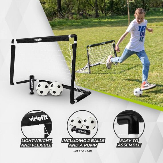 Buts de football pour enfants VirtuFit (lot de 2), 3 image