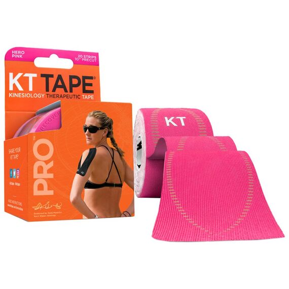 Tape "Pro tape precut" 25x5 cm KT Tape (Satz von 20) | Rose