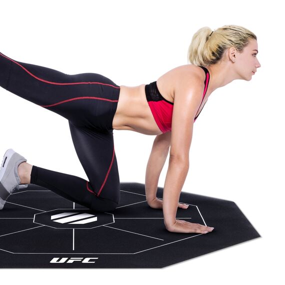 UFC Octagonal Exercise Mat, Colour: Schwarz, 3 image