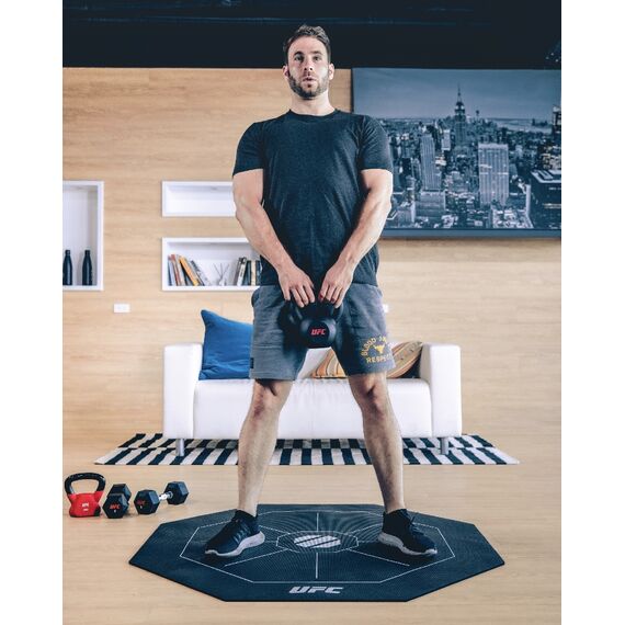 UFC Octagonal Exercise Mat, Colour: Schwarz, 7 image