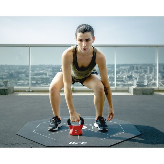UFC Octagonal Exercise Mat, Colour: Schwarz, 8 image