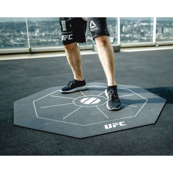 UFC Octagonal Exercise Mat, Colour: Schwarz, 9 image