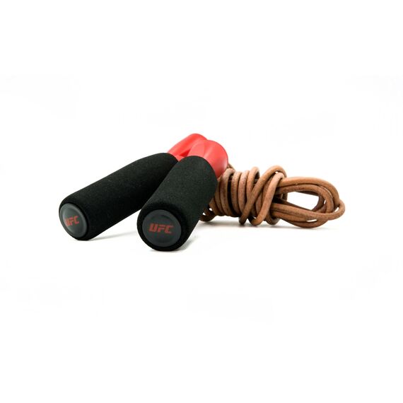 UFC Leather Jump Rope, Colour: Schwarz, 5 image