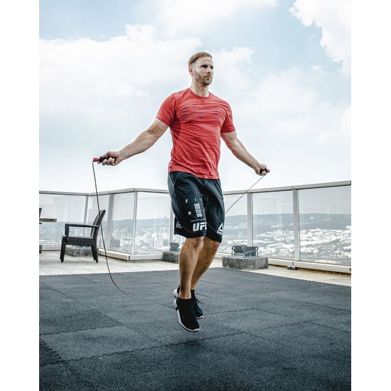 UFC Leather Jump Rope, Colour: Schwarz, 8 image