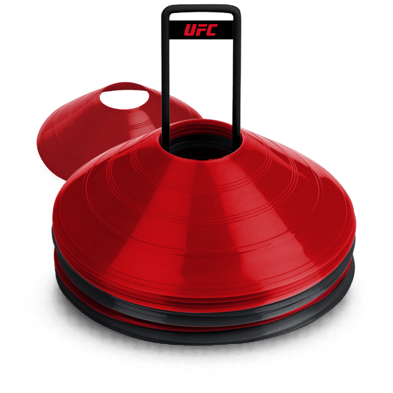 UFC Cône de marquage (20 Pièces), Couleur: Rouge