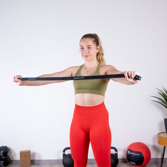 Bande de résistance élastique en latex GladiatorFit | Jaune, 2 image