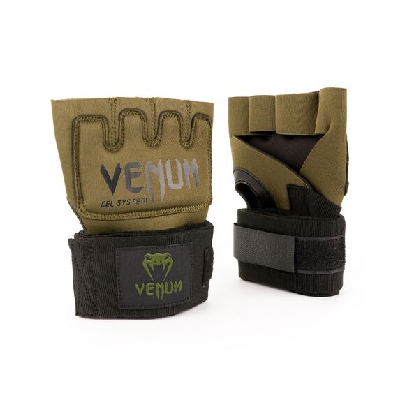 Venum Kontact Gel Glove Wraps - Khaki/Black, Colour: Khaki, Size: XL