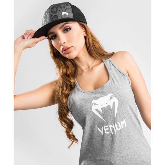 Venum Classic Logo Tank Top - For Women - Light Heather Grey  - L, Colore: Grigio, Size: L, 2 image