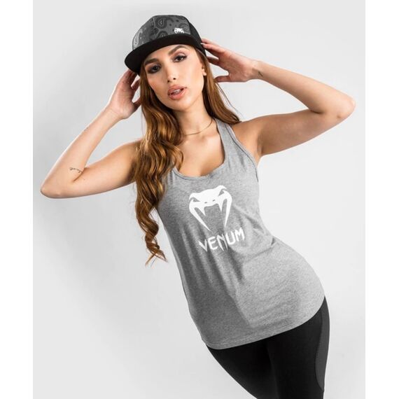 Venum Classic Logo Tank Top - For Women - Light Heather Grey  - L, Colore: Grigio, Size: L, 5 image