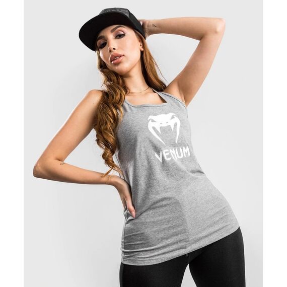 Venum Classic Logo Tank Top - For Women - Light Heather Grey  - L, Colore: Grigio, Size: L, 7 image