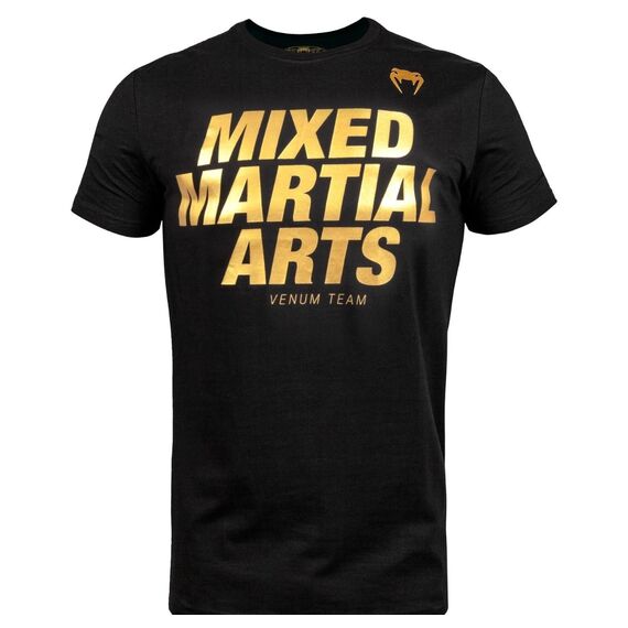 Venum MMA VT T-shirt - Black/Gold, Colour: Gold, Size: S