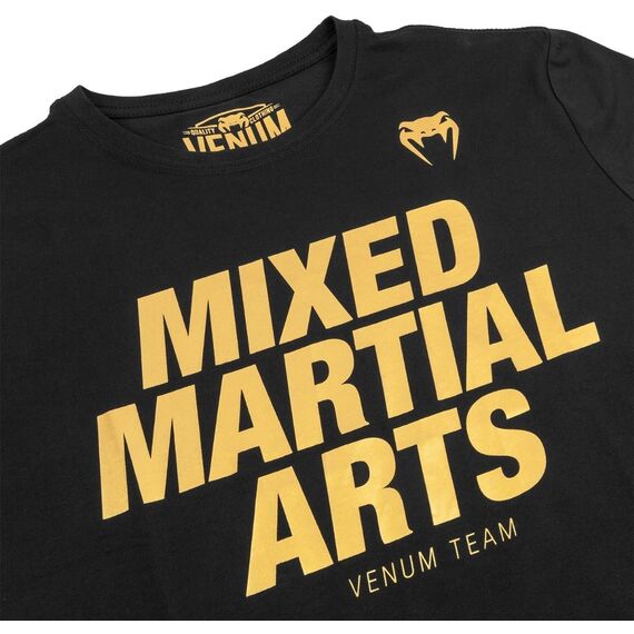 Venum MMA VT T-shirt - Black/Gold, Colour: Gold, Size: S, 5 image