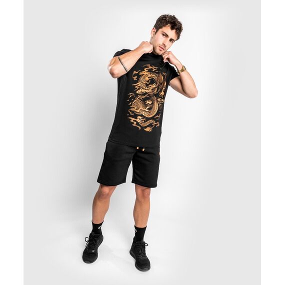 Venum Dragon's Flight T-Shirt - Black/Bronze - L, Farbe: Gold, Grösse : L