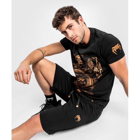 Venum Dragon's Flight T-Shirt - Black/Bronze - L, Farbe: Gold, Grösse : L, 4 image