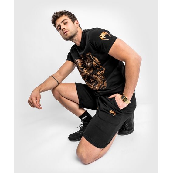 Venum Dragon's Flight T-Shirt - Black/Bronze - L, Farbe: Gold, Grösse : L, 6 image