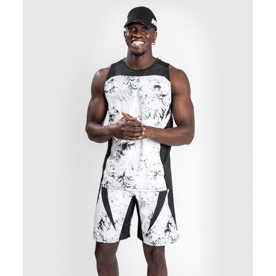 Venum G-Fit Marble Dry Tech Tank Top, Bekleidungsgrösse: S, Farbe: Weiss