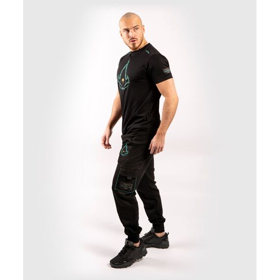 Venum Assassin's Creed T-shirt - Black/Blue, Size: L, Colour: Schwarz