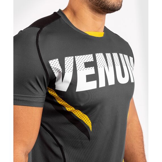Venum ONE FC Impact Dry Tech T-Shirt - Grey/Yellow, Colore: Grigio, Size: M, 2 image
