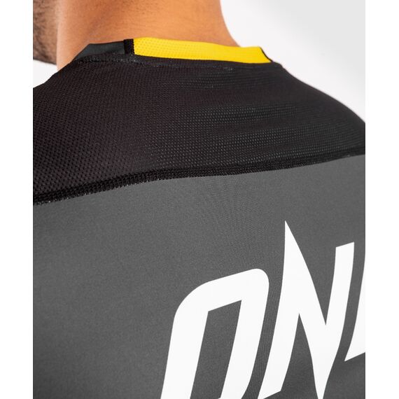 Venum ONE FC Impact Dry Tech T-Shirt - Grey/Yellow, Colore: Grigio, Size: M, 7 image