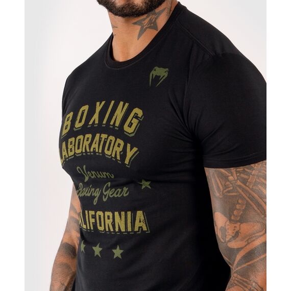 Venum Boxing Lab T-shirt - Black/Green, Colour: Schwarz, Size: S, 4 image