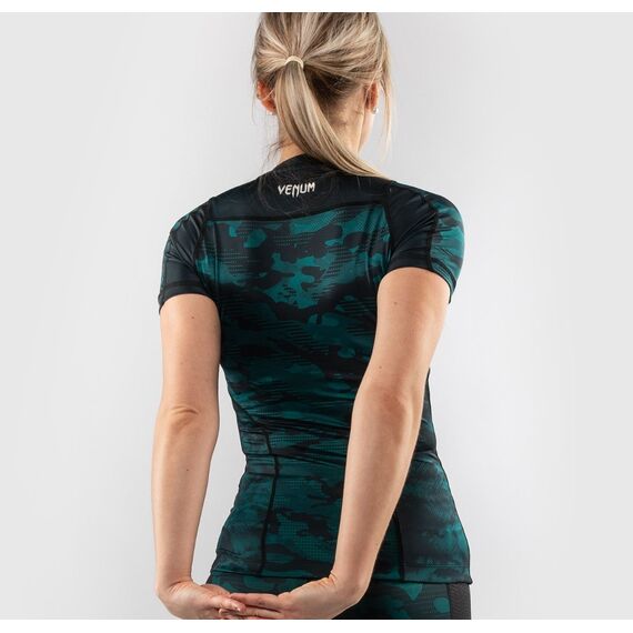 Venum Defender Rashguard - Short Sleeves - Black/Green, Farbe: Schwarz, Grösse : M, 3 image