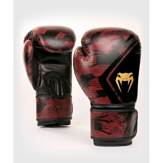 Venum Defender Contender 2.0 Boxing Gloves - Black/Red, Farbe: Rot, OZ: 14oz
