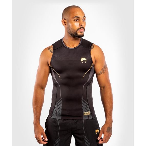Venum Athletics Rashguard Sleeveless, Size: L, Colour: Schwarz