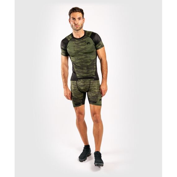 Venum Trooper Rashguard - Short sleeves - Forest camo/Black - M, Farbe: Camouflage, Grösse : M, 7 image