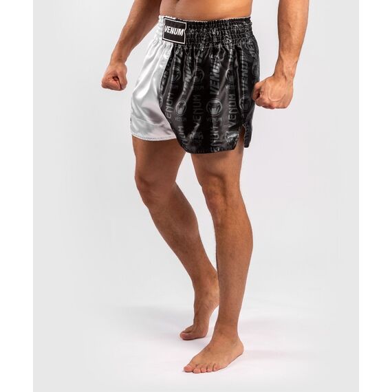 Venum Logos Muay Thai Shorts, Colour: Weiss, Size: M, 7 image