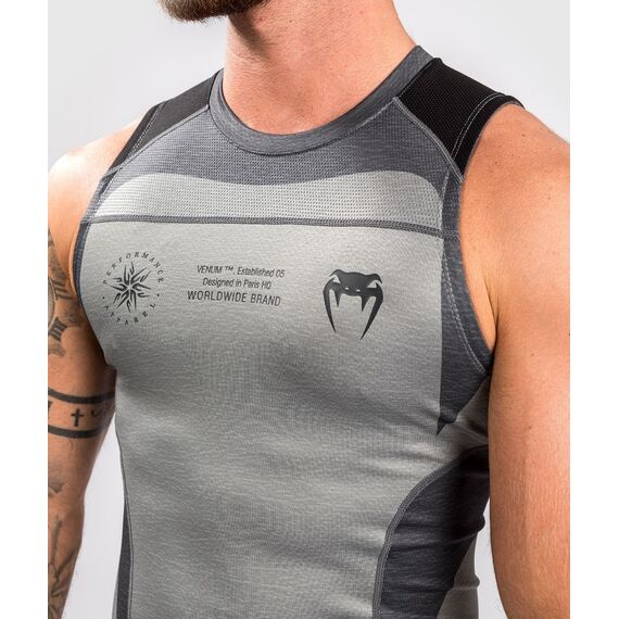 Venum Stone Rashguard Sleeveless - Mineral Green - M, Taille: M, Couleur: Gris, 4 image