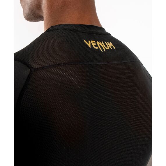 Venum G-Fit Rashguard hort Sleeves - Black/Gold, Size: L, Colour: Schwarz, Size: L, 4 image