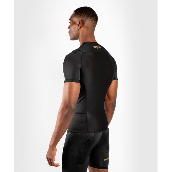 Venum G-Fit Rashguard hort Sleeves - Black/Gold, Size: L, Colour: Schwarz, Size: L, 6 image