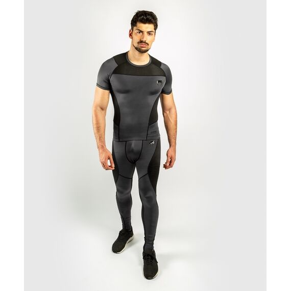 Venum G-Fit Rashguard hort Sleeves - Grey/Black, Colour: Grey, Size: S, 6 image